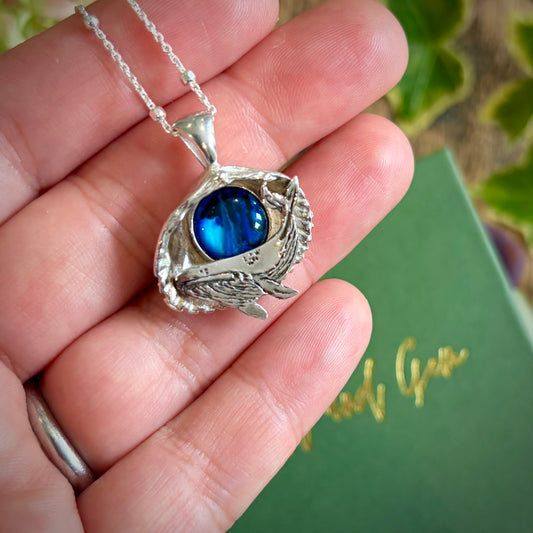 Cornish cockle shell and humpback whale necklace